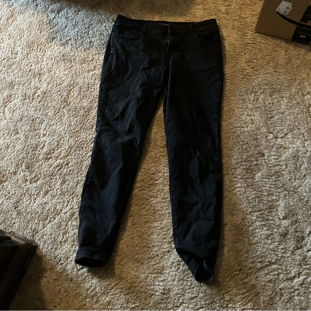 black womens jeans